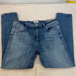 Citizens of Humanity Olivia Straight Leg Jeans Medium Wash Stretch Denim